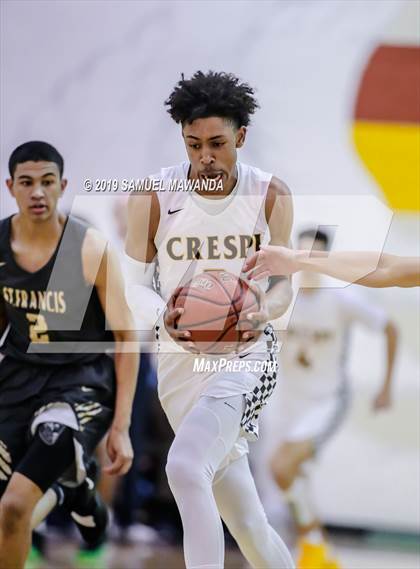 Thumbnail 1 in Crespi vs. St. Francis (Mission League Tournament) photogallery.