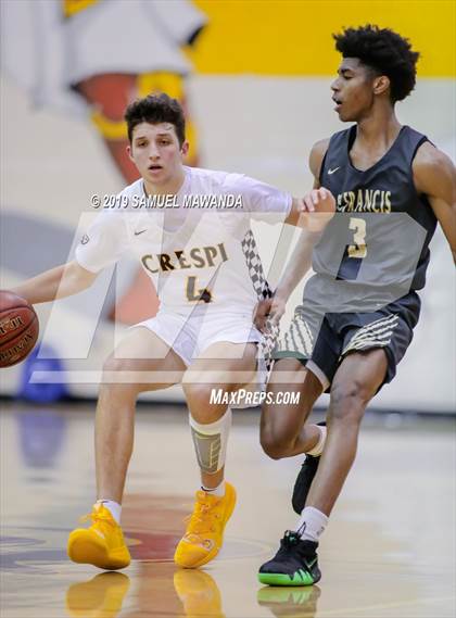 Thumbnail 3 in Crespi vs. St. Francis (Mission League Tournament) photogallery.