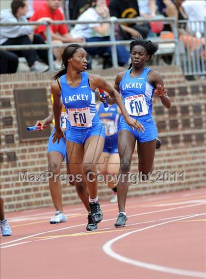Thumbnail 1 in 117th Penn Relays (Girls 4x100m Small School Heats 12-24)  photogallery.