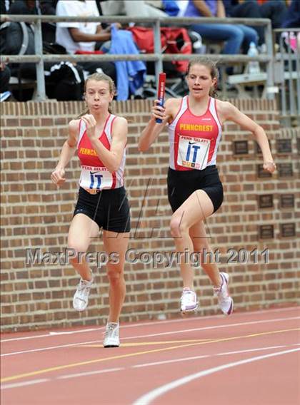 Thumbnail 2 in 117th Penn Relays (Girls 4x100m Small School Heats 12-24)  photogallery.