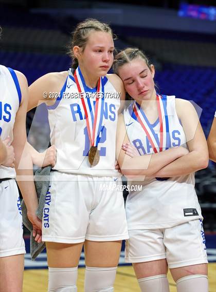 Thumbnail 1 in Rains vs. Shallowater (UIL 3A Basketball Semifinal Medal Ceremony) photogallery.