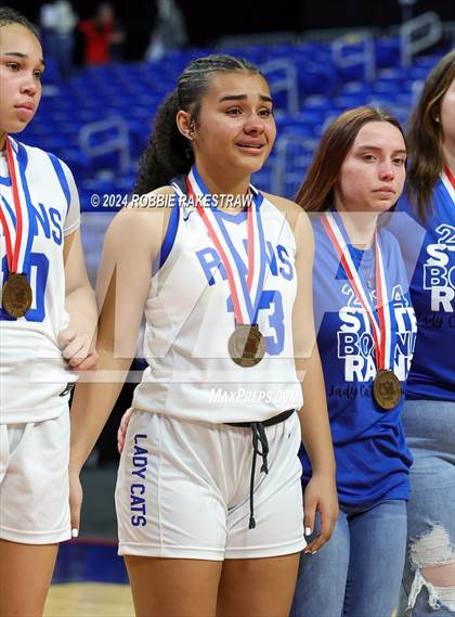 Thumbnail 1 in Rains vs. Shallowater (UIL 3A Basketball Semifinal Medal Ceremony) photogallery.