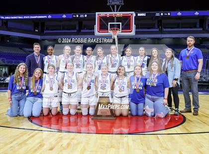 Thumbnail 3 in Rains vs. Shallowater (UIL 3A Basketball Semifinal Medal Ceremony) photogallery.