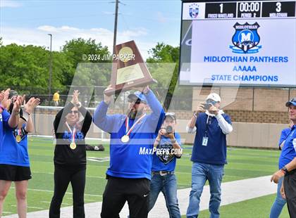 Thumbnail 2 in Midlothian vs. Wakeland (UIL 5A Soccer Final) photogallery.