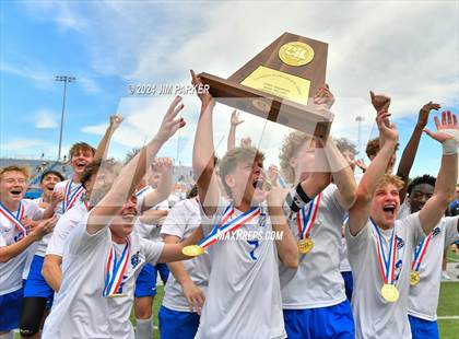 Thumbnail 3 in Midlothian vs. Wakeland (UIL 5A Soccer Final) photogallery.