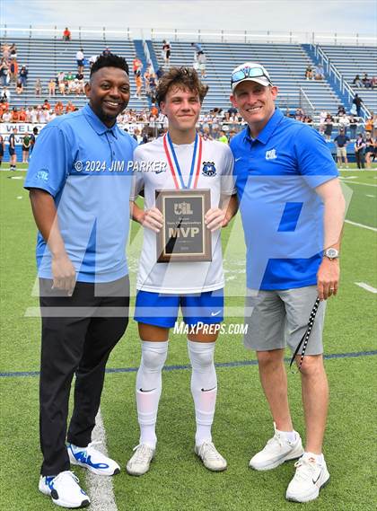 Thumbnail 1 in Midlothian vs. Wakeland (UIL 5A Soccer Final) photogallery.
