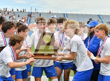 Thumbnail 1 in Midlothian vs. Wakeland (UIL 5A Soccer Final) photogallery.