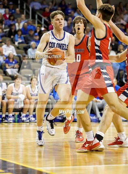 Thumbnail 1 in St. Henry vs Covington Catholic (2023 9th Region Boys Basketball Tournament) photogallery.