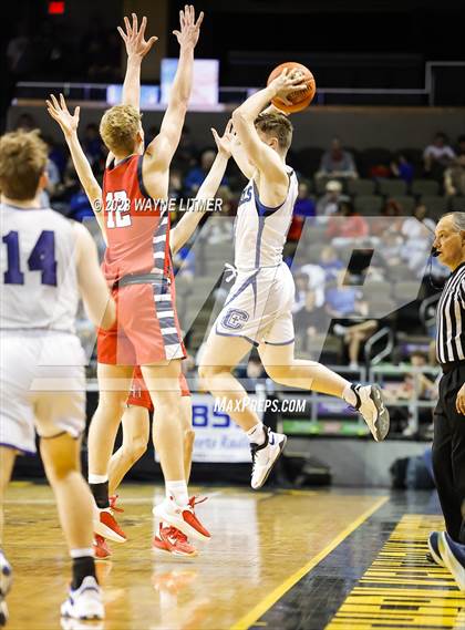 Thumbnail 2 in St. Henry vs Covington Catholic (2023 9th Region Boys Basketball Tournament) photogallery.