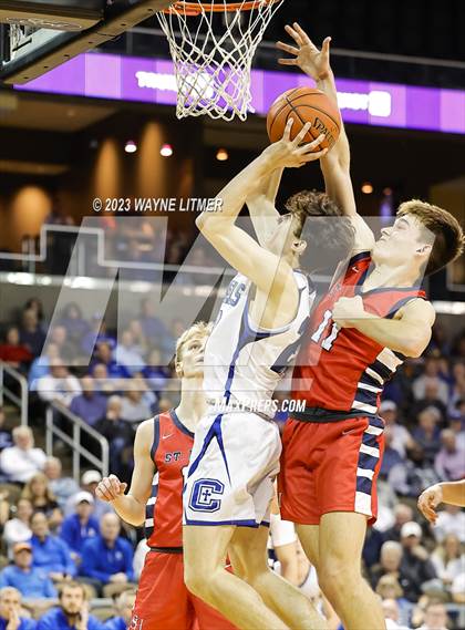 Thumbnail 1 in St. Henry vs Covington Catholic (2023 9th Region Boys Basketball Tournament) photogallery.