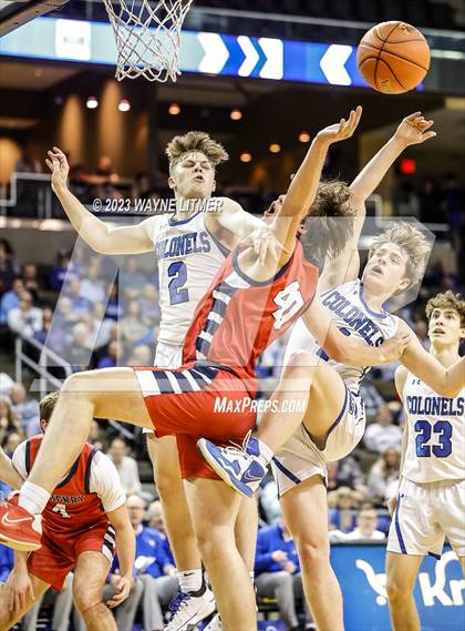 Thumbnail 1 in St. Henry vs Covington Catholic (2023 9th Region Boys Basketball Tournament) photogallery.