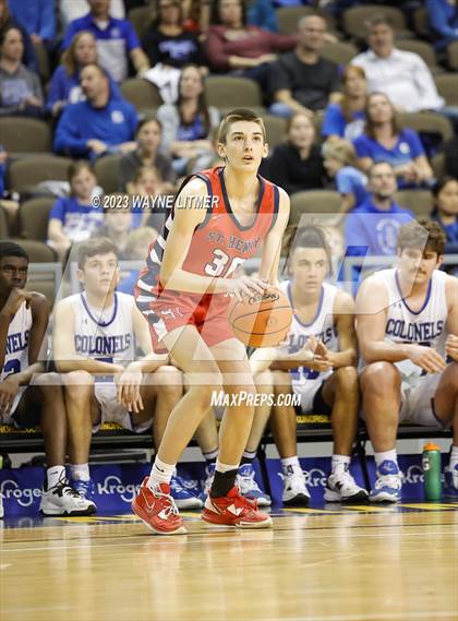 Thumbnail 2 in St. Henry vs Covington Catholic (2023 9th Region Boys Basketball Tournament) photogallery.
