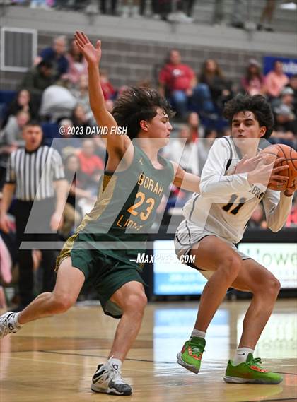 Thumbnail 3 in Borah vs Meridian (IHSAA 5A District III Quarterfinals) photogallery.