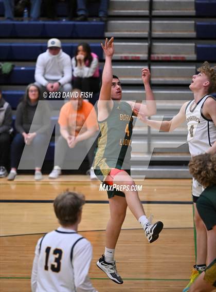 Thumbnail 3 in Borah vs Meridian (IHSAA 5A District III Quarterfinals) photogallery.