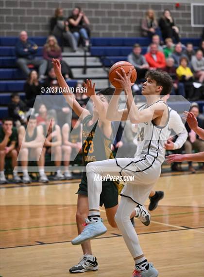 Thumbnail 2 in Borah vs Meridian (IHSAA 5A District III Quarterfinals) photogallery.
