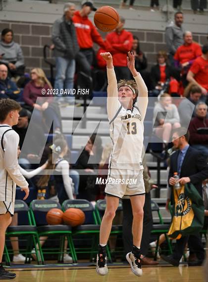 Thumbnail 3 in Borah vs Meridian (IHSAA 5A District III Quarterfinals) photogallery.