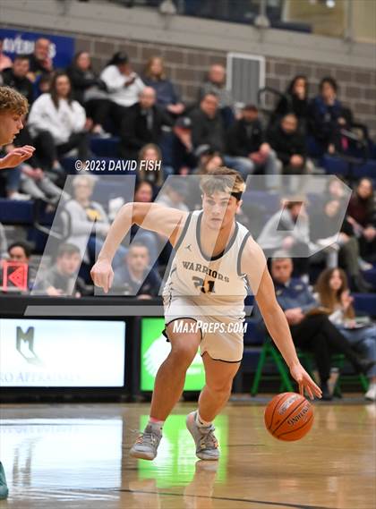 Thumbnail 3 in Borah vs Meridian (IHSAA 5A District III Quarterfinals) photogallery.