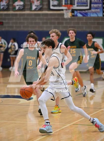 Thumbnail 1 in Borah vs Meridian (IHSAA 5A District III Quarterfinals) photogallery.