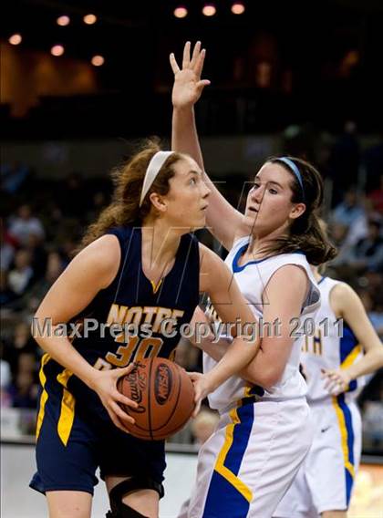 Thumbnail 3 in Notre Dame Academy vs. Newport Central Catholic (KHSAA Ninth Region Semifinal) photogallery.