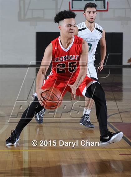 Thumbnail 1 in Ribet Academy vs. Glendale (La Canada Holiday Tournament) photogallery.