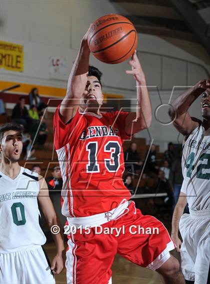 Thumbnail 2 in Ribet Academy vs. Glendale (La Canada Holiday Tournament) photogallery.