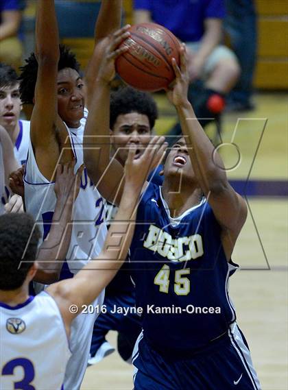Thumbnail 2 in St. John Bosco @. Valencia (D3 Playoff) photogallery.