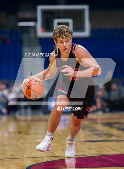 Thumbnail 2 in Lipan vs New Home (UIL 2A Basketball Semifinal) photogallery.