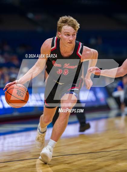 Thumbnail 3 in Lipan vs New Home (UIL 2A Basketball Semifinal) photogallery.