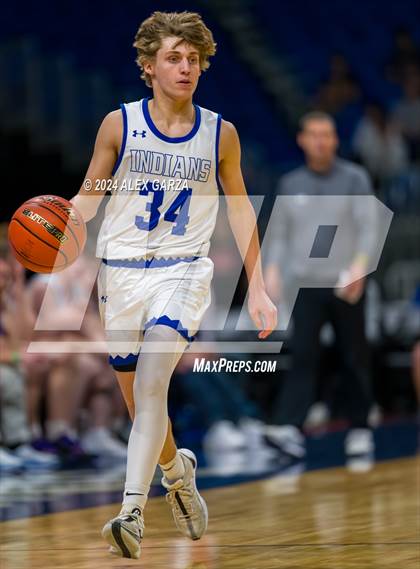 Thumbnail 2 in Lipan vs New Home (UIL 2A Basketball Semifinal) photogallery.