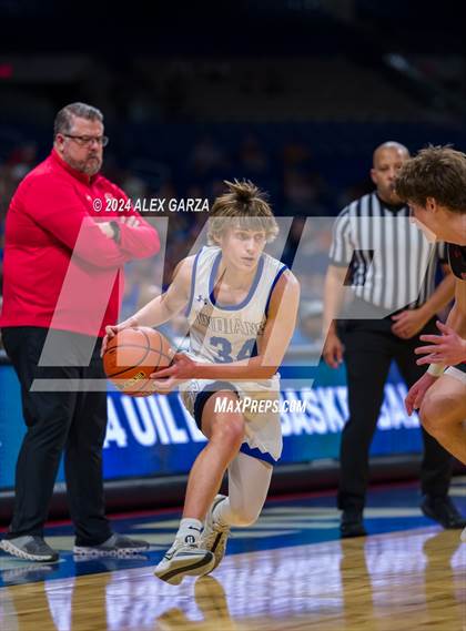 Thumbnail 3 in Lipan vs New Home (UIL 2A Basketball Semifinal) photogallery.