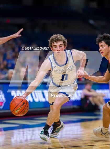 Thumbnail 3 in Lipan vs New Home (UIL 2A Basketball Semifinal) photogallery.