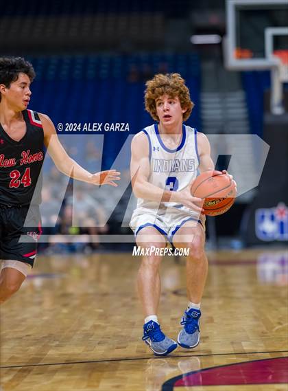 Thumbnail 3 in Lipan vs New Home (UIL 2A Basketball Semifinal) photogallery.