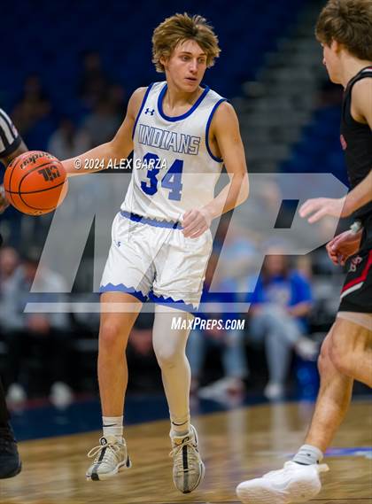 Thumbnail 3 in Lipan vs New Home (UIL 2A Basketball Semifinal) photogallery.