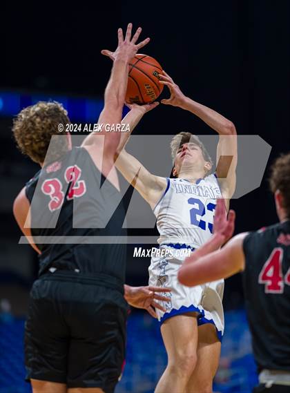 Thumbnail 3 in Lipan vs New Home (UIL 2A Basketball Semifinal) photogallery.