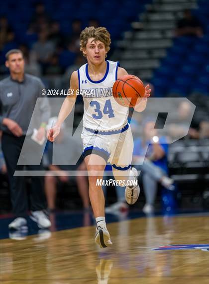 Thumbnail 3 in Lipan vs New Home (UIL 2A Basketball Semifinal) photogallery.
