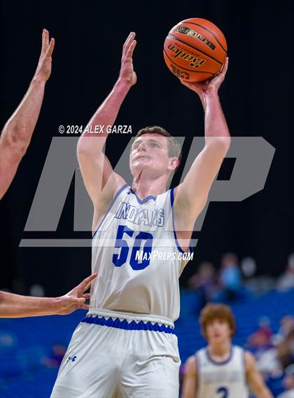 Thumbnail 3 in Lipan vs New Home (UIL 2A Basketball Semifinal) photogallery.