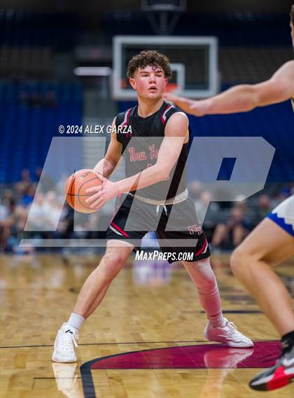 Thumbnail 3 in Lipan vs New Home (UIL 2A Basketball Semifinal) photogallery.