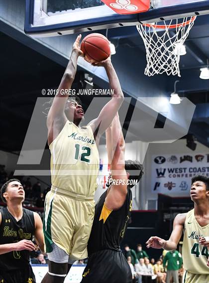 Thumbnail 2 in Moreau Catholic vs. Notre Dame (MaxPreps/DLS MLK Classic) photogallery.