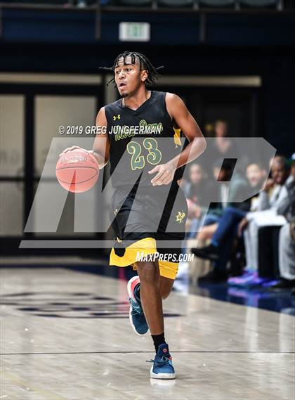 Thumbnail 1 in Moreau Catholic vs. Notre Dame (MaxPreps/DLS MLK Classic) photogallery.