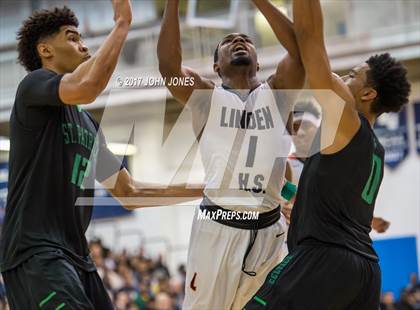 Thumbnail 1 in Linden vs Patrick School (Union County Final) photogallery.