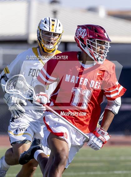 Thumbnail 3 in Foothill vs. Mater Dei (CIF Southern Section Semifinal) photogallery.