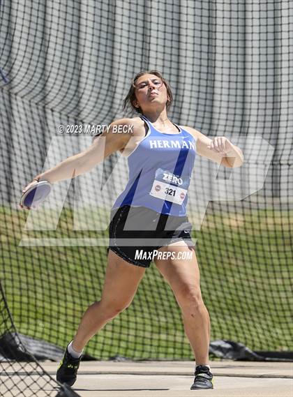 Thumbnail 1 in Class 3 Discus (MSHSAA State Championship) photogallery.