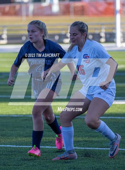 Thumbnail 3 in South Dearborn vs Franklin County (IHSAA 2A Section 28 Round 1) photogallery.