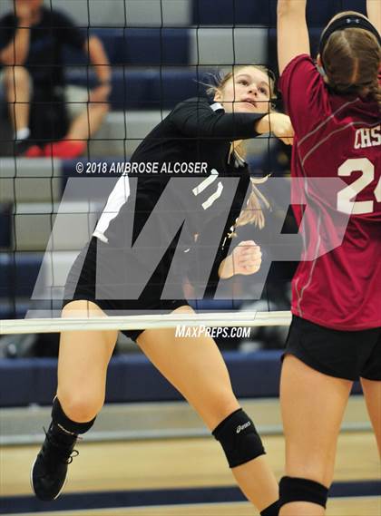 Thumbnail 1 in Incarnate Word Academy vs. Christian Home School Athletics (Bay Area Christian Tournament) photogallery.