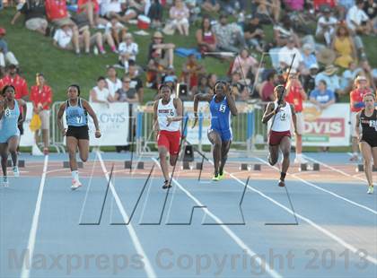 Thumbnail 1 in CIF State Track and Field Championships (Day 1 - Girls 100m) photogallery.