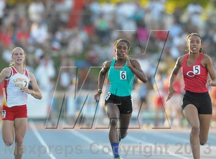 Thumbnail 2 in CIF State Track and Field Championships (Day 1 - Girls 100m) photogallery.