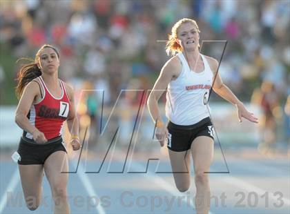 Thumbnail 3 in CIF State Track and Field Championships (Day 1 - Girls 100m) photogallery.