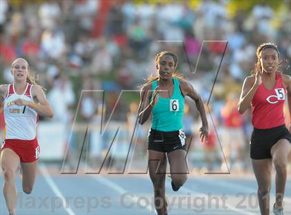 Thumbnail 3 in CIF State Track and Field Championships (Day 1 - Girls 100m) photogallery.