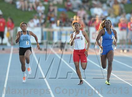 Thumbnail 3 in CIF State Track and Field Championships (Day 1 - Girls 100m) photogallery.
