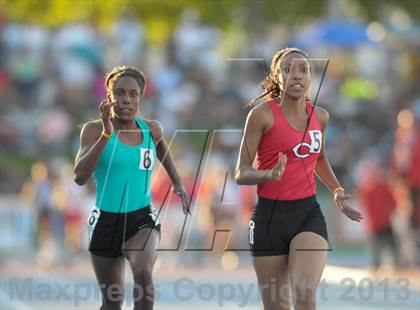 Thumbnail 1 in CIF State Track and Field Championships (Day 1 - Girls 100m) photogallery.